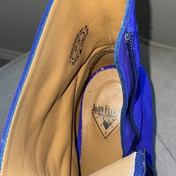 John Fluevog Women's Vibrant Blue Jyoti booties size 9.5 - Picture 11 of 11